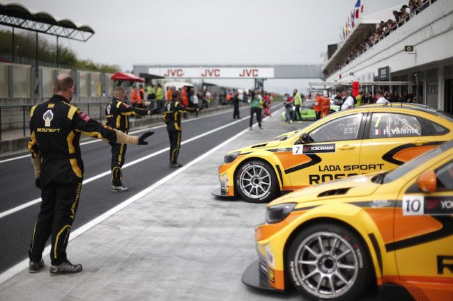Pit Lane ambiance team Lada during the 2016 FIA WTCC World Touring Car Race of Hungary at hungaroring, Budapest from April 22 to 24, 2016 - Photo Jean Michel Le Meur / DPPI